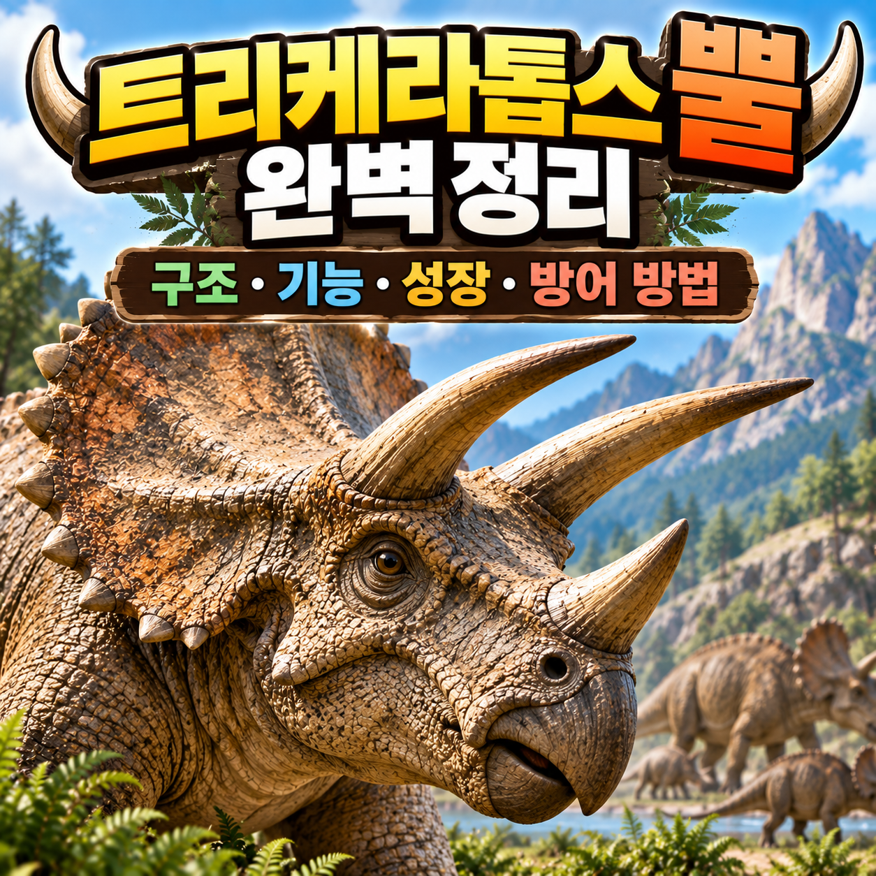 트리케라톱스 뿔 완벽 정리
