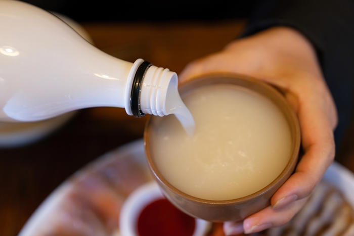 등산 후 막걸리