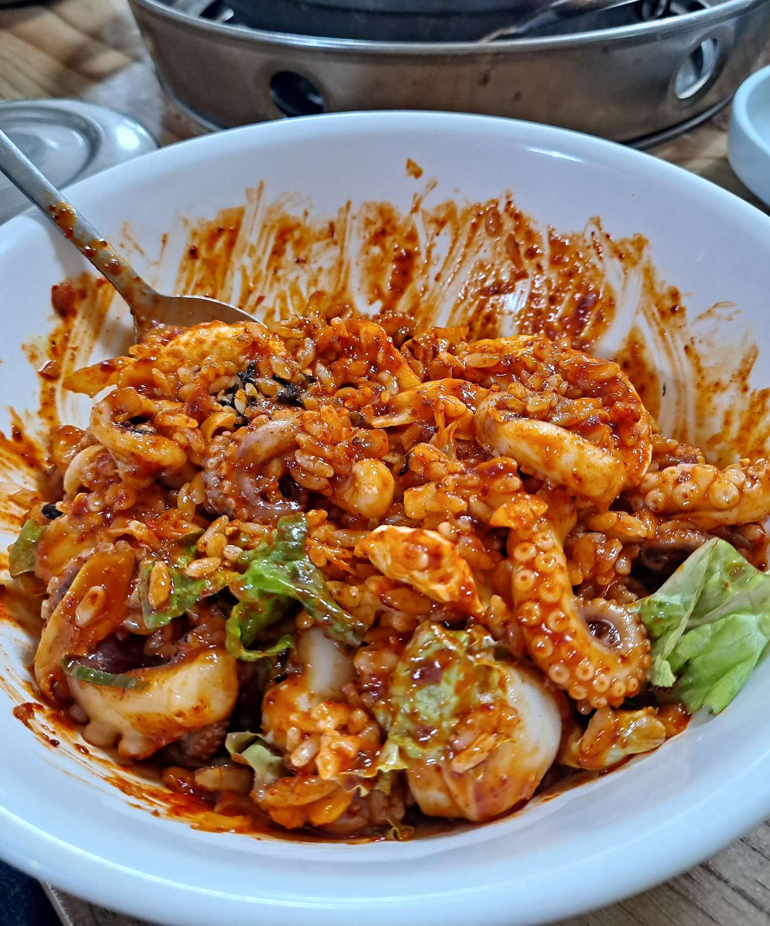 미리내 주꾸미비빔밥 완성