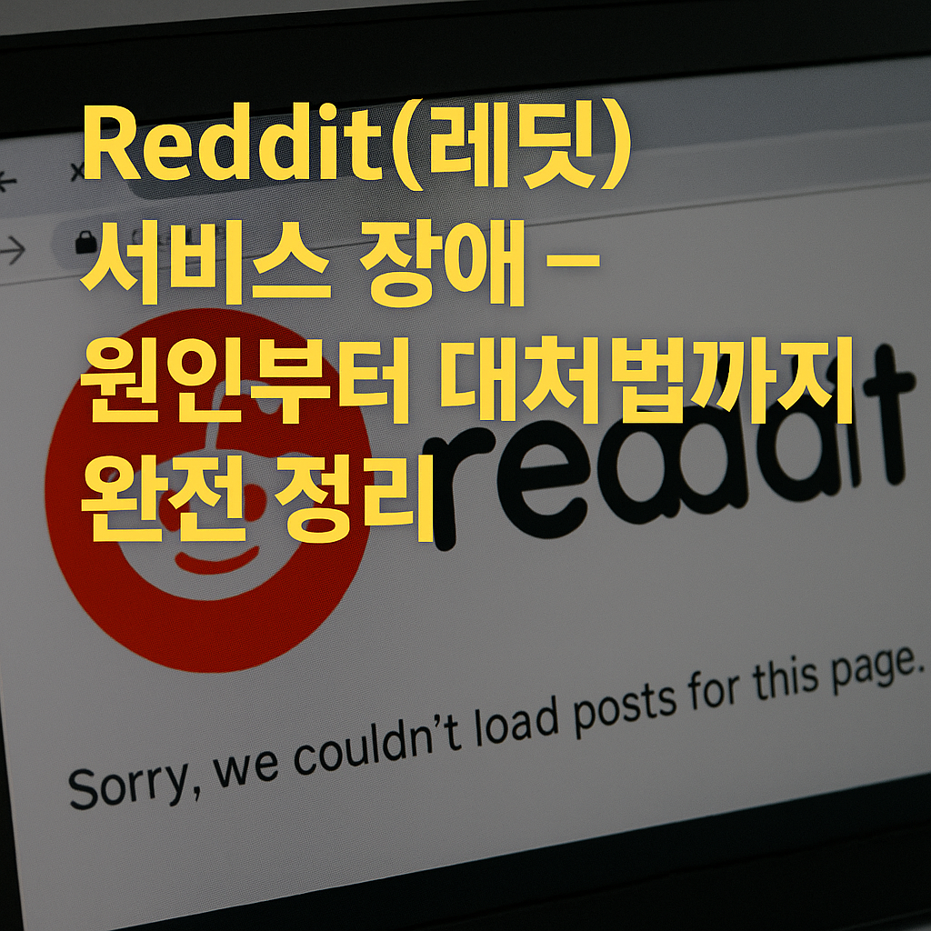 📌 Reddit(레딧) 서비스 장애 &ndash; 원인부터 대처법까지 완전 정리
