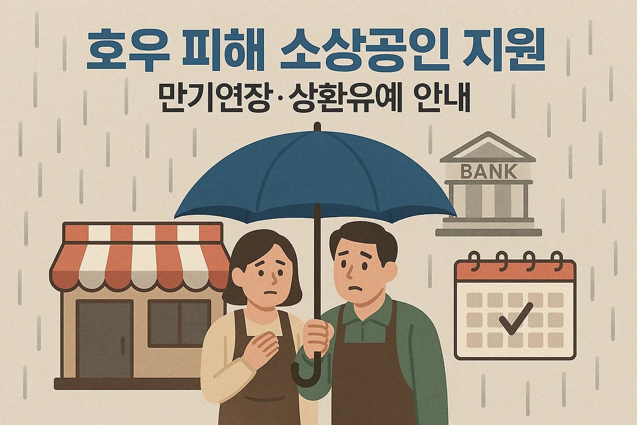 2025 특별재난지역 호우 피해 소상공인 지원