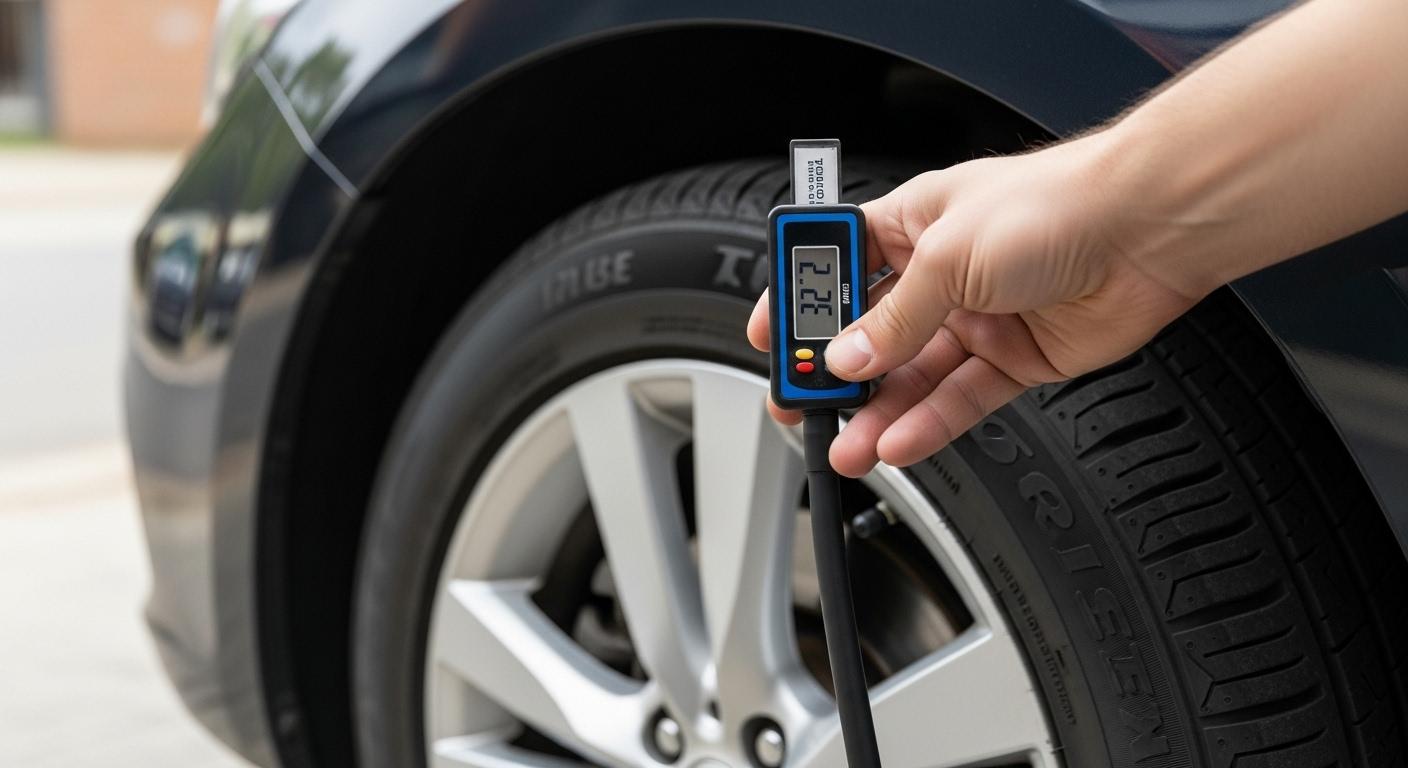자동차 타이어 압력