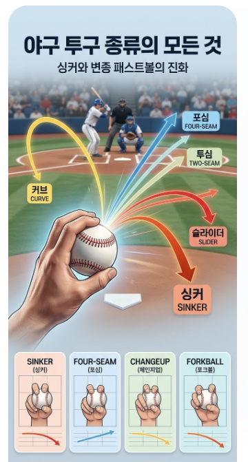 야구 투수 구질 종류 알아보기