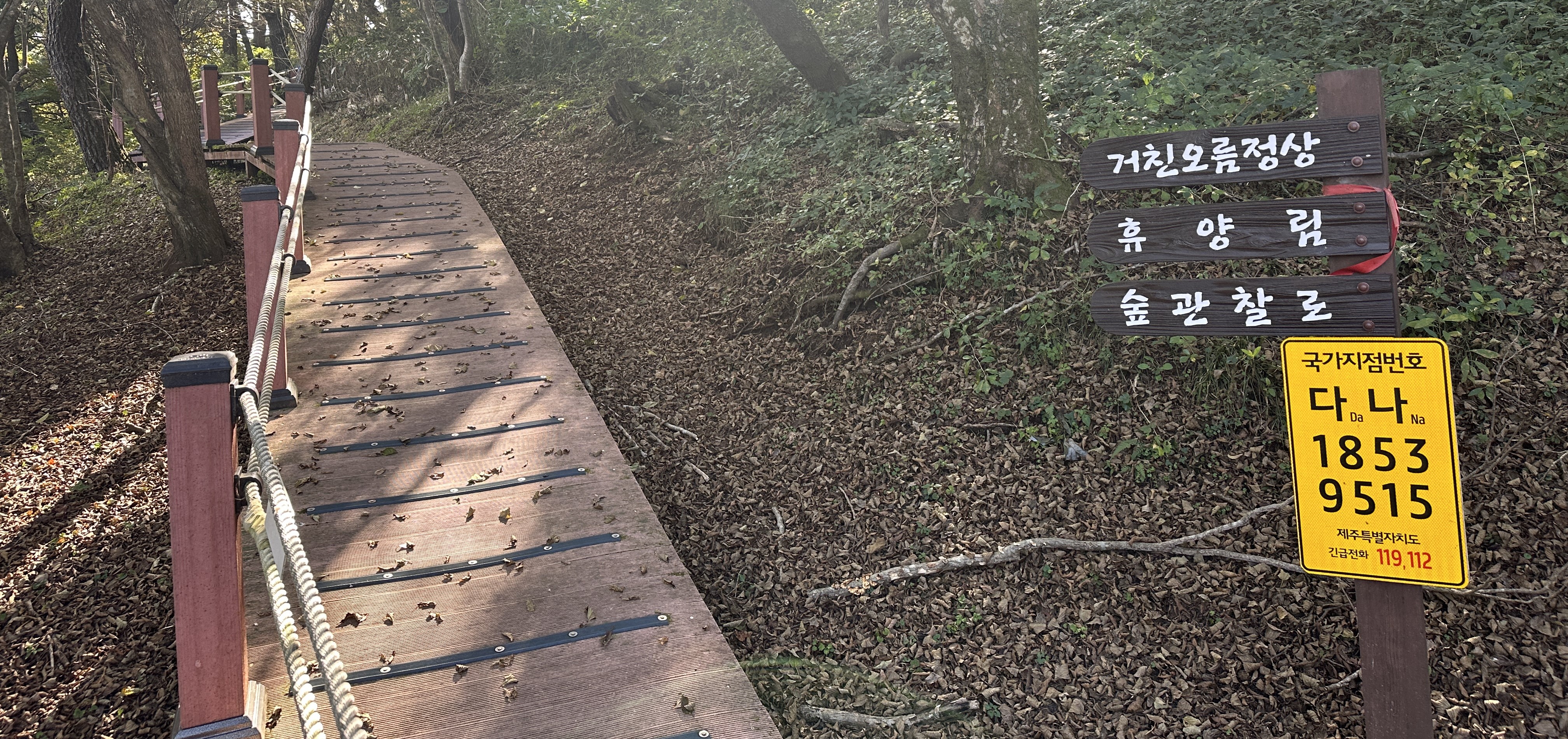 거친오름 산책로