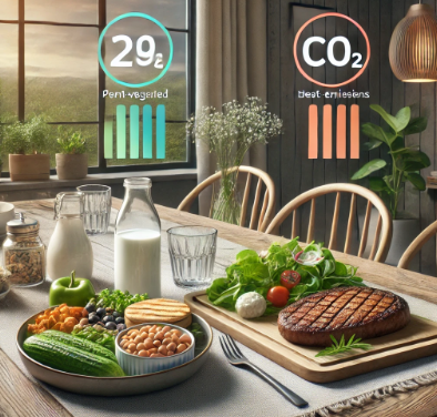 비건 식단이 환경에 미치는 영향 ❘ 탄소 발자국 비교
