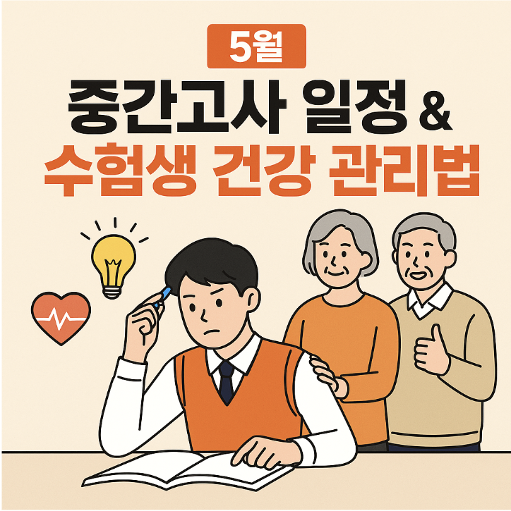 중간고사 일정과 수험생 건강 관리법