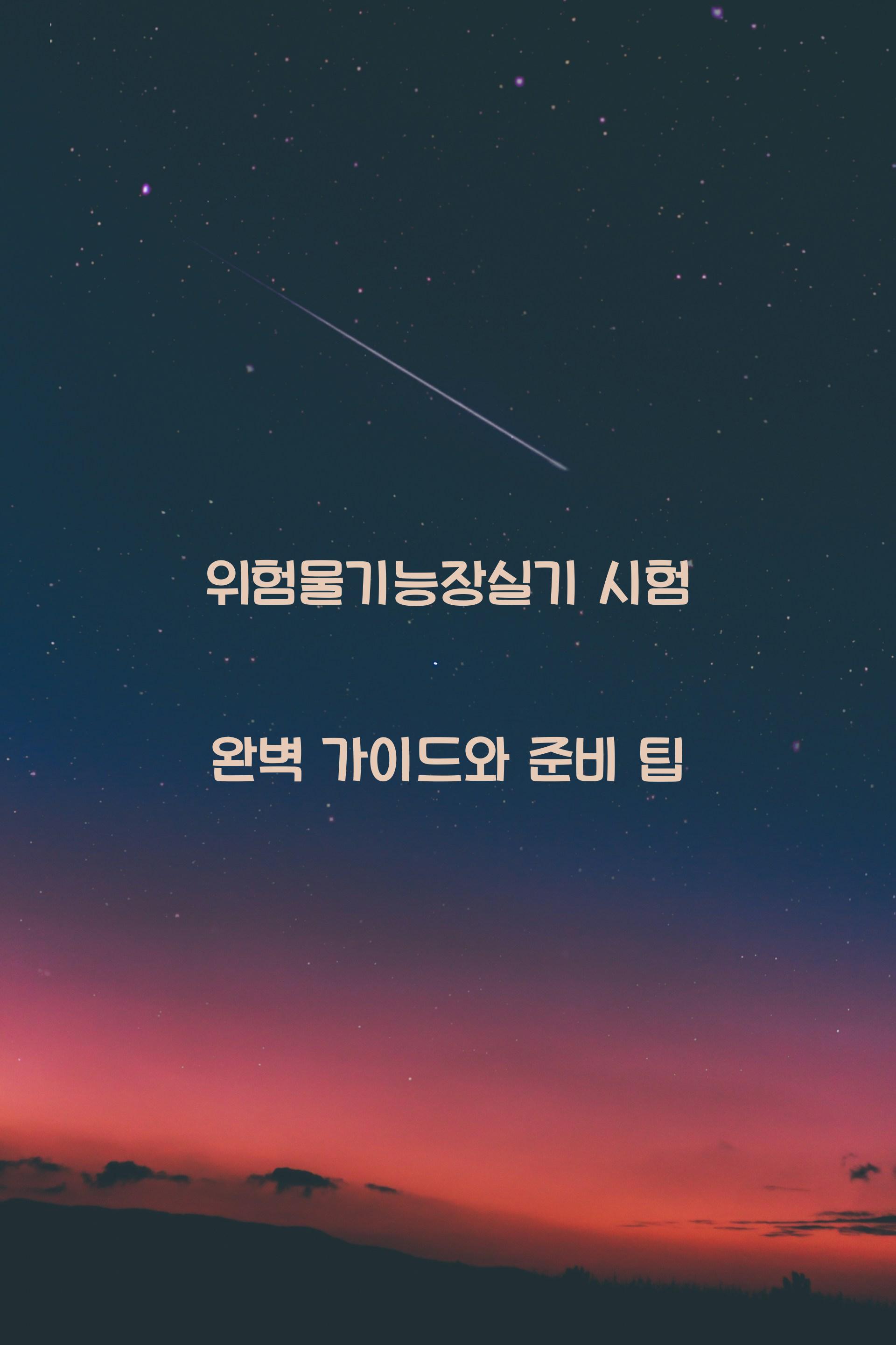 위험물기능장실기