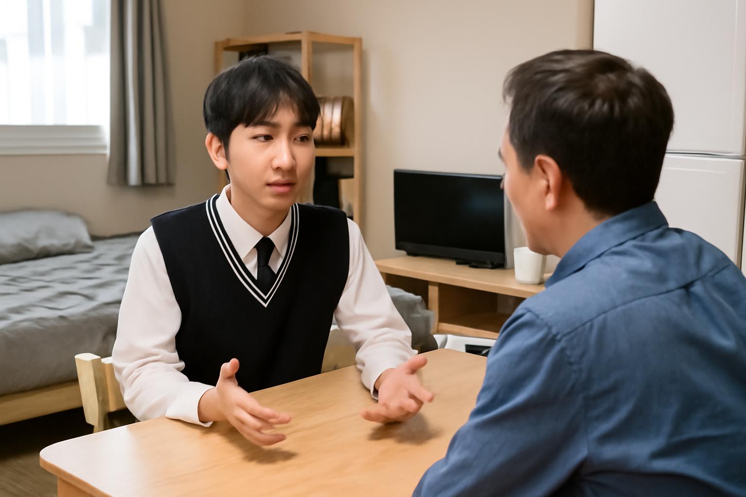 고등학생 자취 설득