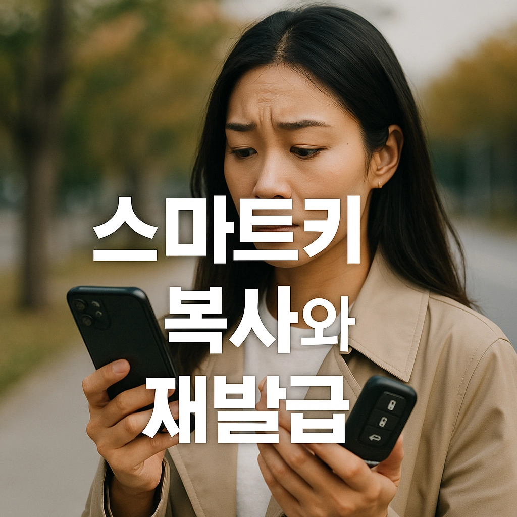 스마트키 분실하면 복사 vs 재발급 완전 정리!