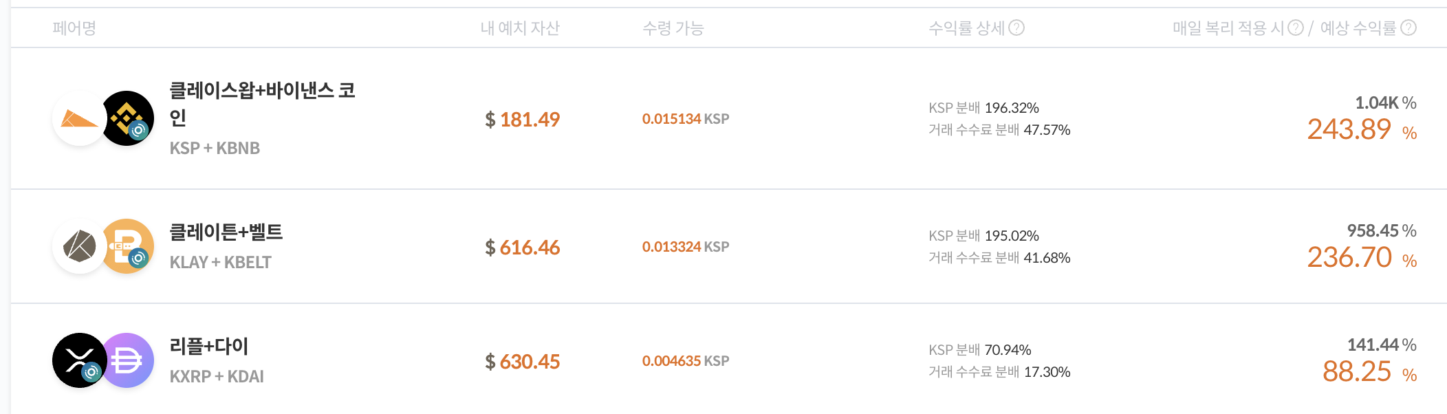 클레이스왑 페어예치