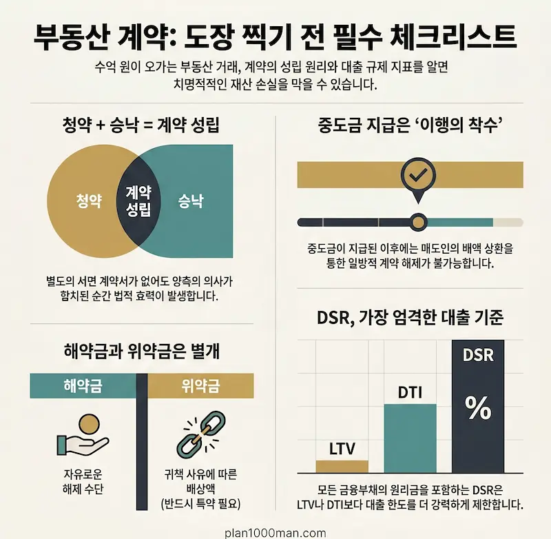 부동산 계약 기초 인포그래픽