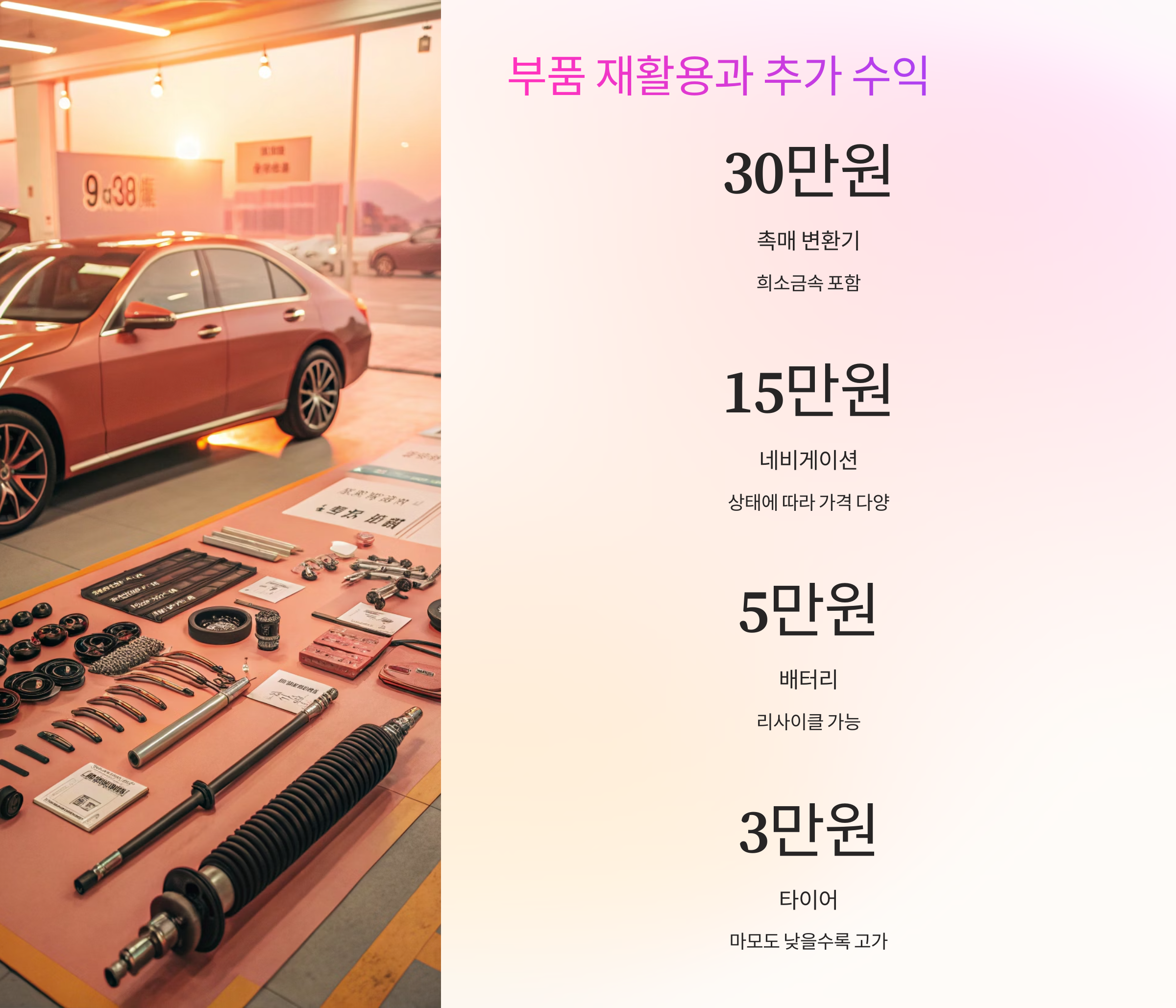 🔧 부품 재활용과 추가 수익