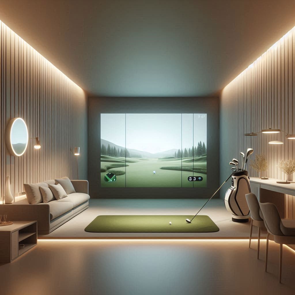 스크린골프장 배경