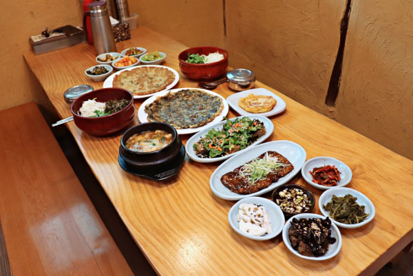 강화도 마니산산채 주문 음식