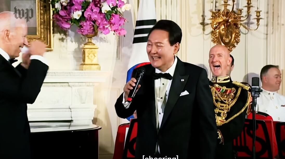 백악관 : 조바이든, 윤석열대통령사진