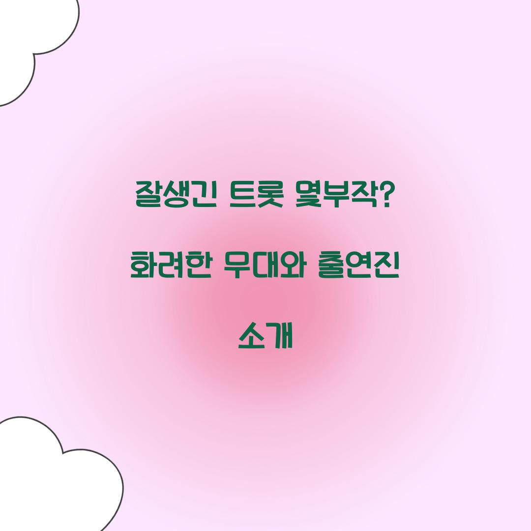 잘생긴 트롯 몇부작