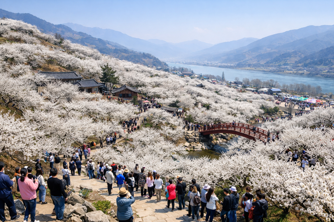 광양 매화마을 3월 설경 같은 하얀 매화축제 다녀온 찐후기
