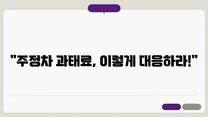 주정차 위반 과태료 철회 이의신청 절차
