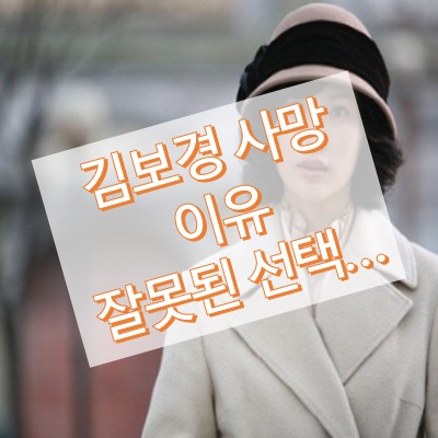 김보경 사망 이유