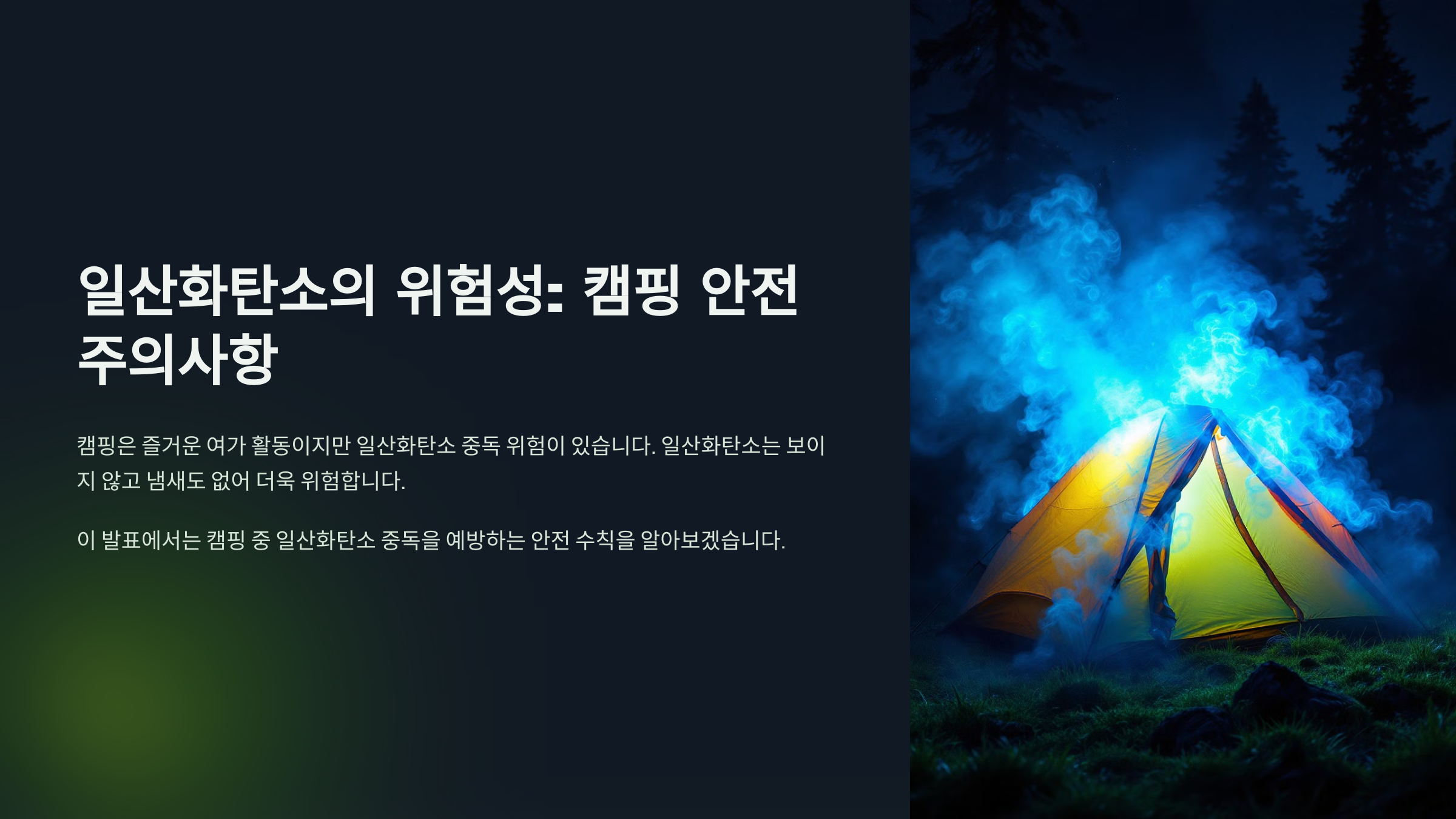 일산화탄소 위험성