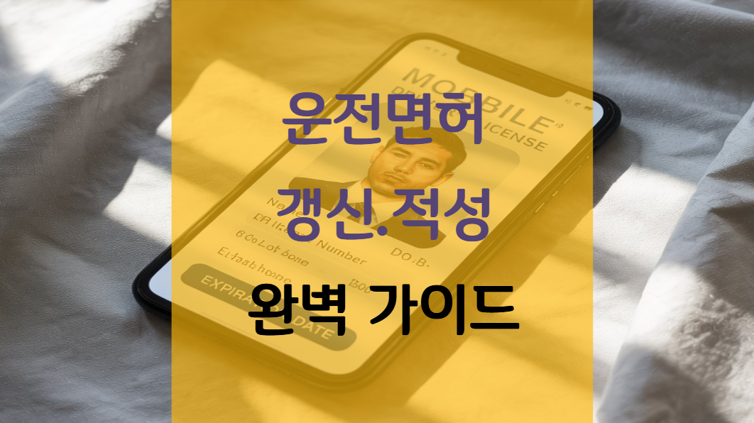 한국도로교통공단 운전면허 적성검사 &amp; 갱신 완벽 가이드