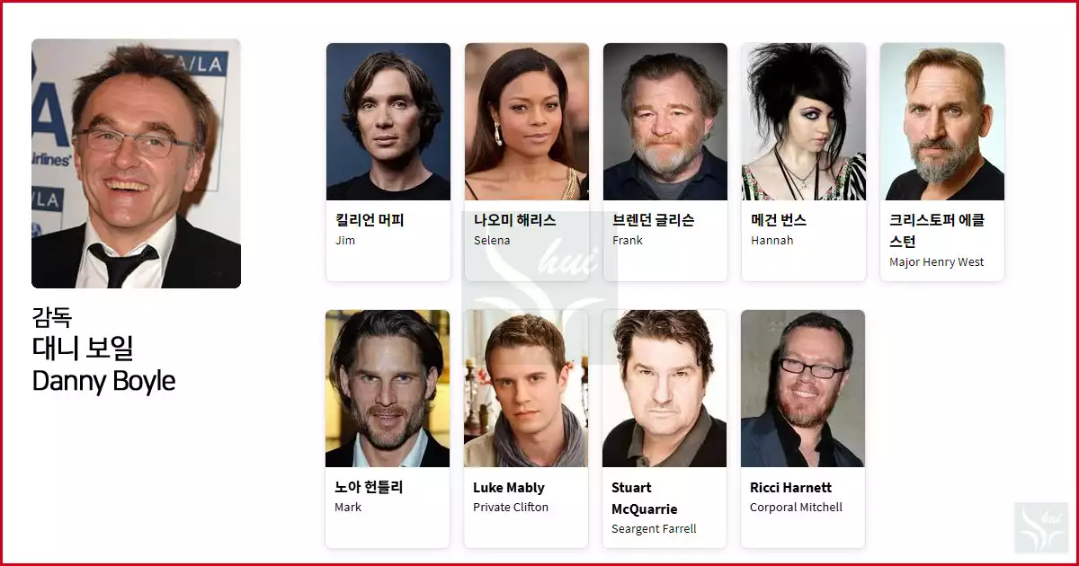 28일 후 감독과 출연배우