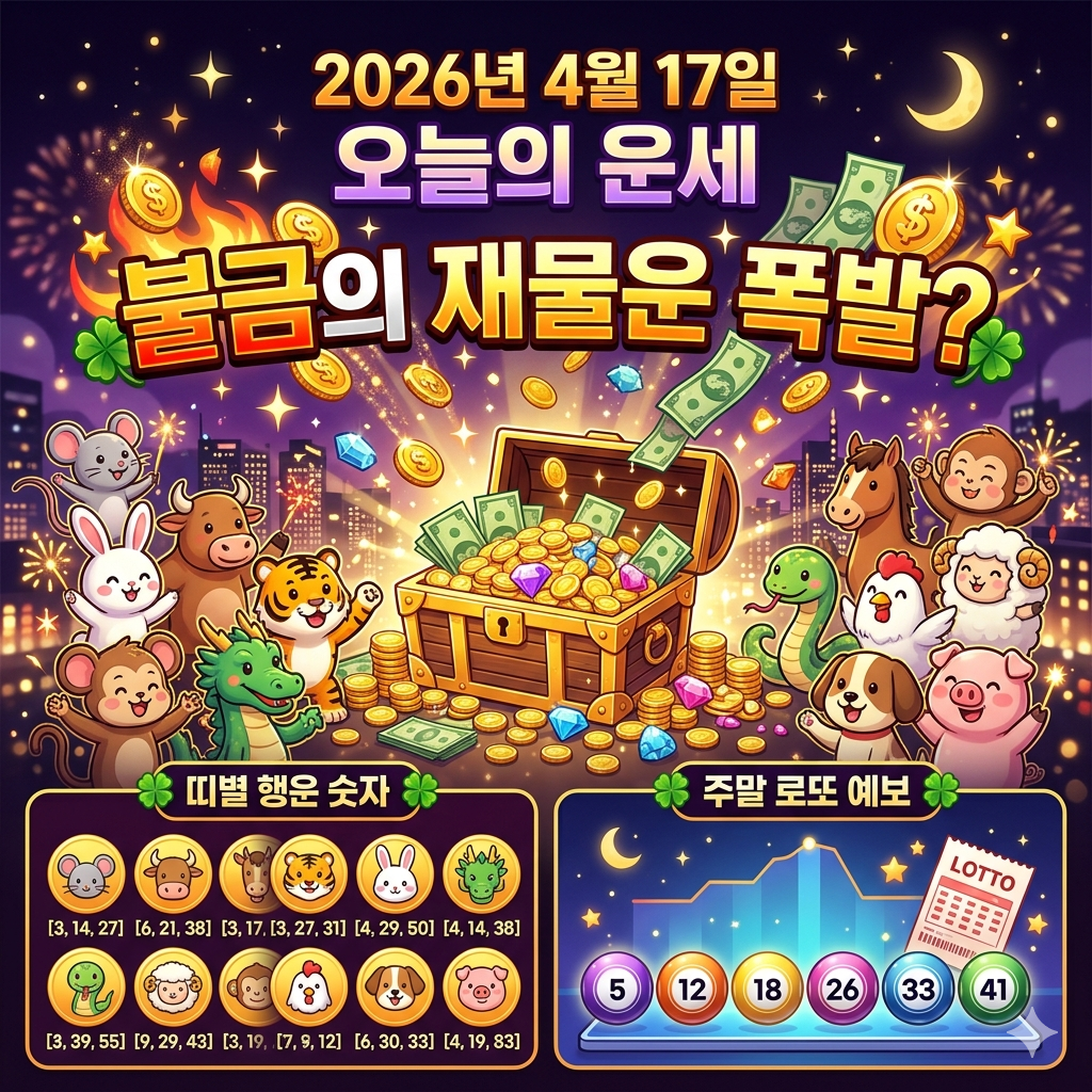 4월17일 오늘의 운세