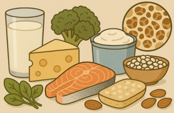 골다공증에 필요한 음식들