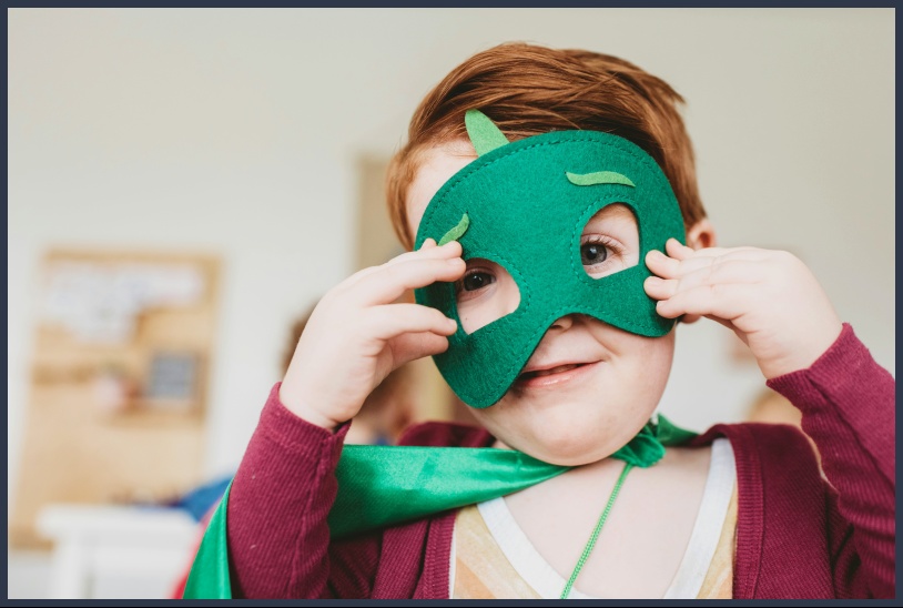 초록 가면을 쓴 어린이