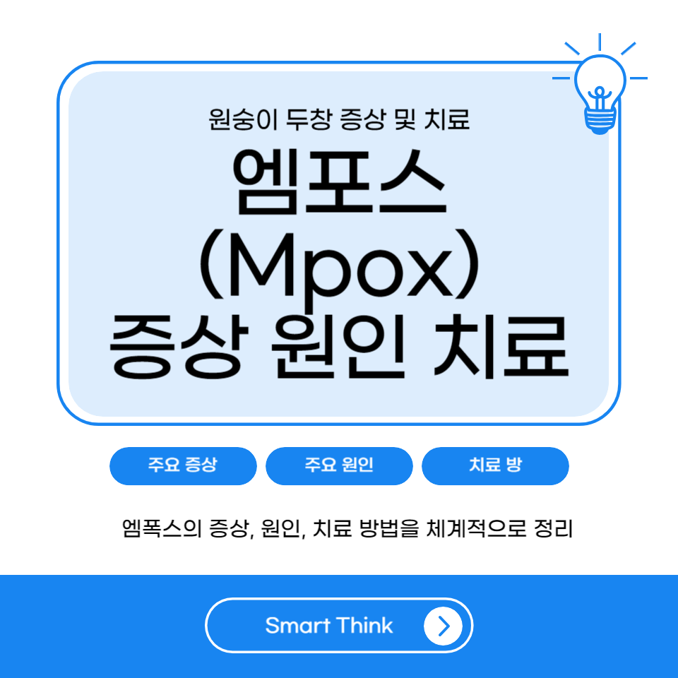 엠폭스 증상 원인 및 치료 방법 완벽 정리(원숭이 두창)