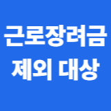 근로장려금 제외대상