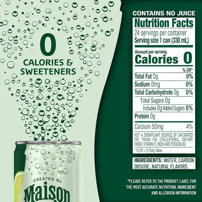 Maison Perrie Nutrition Facts 메이슨 페리에 성분표