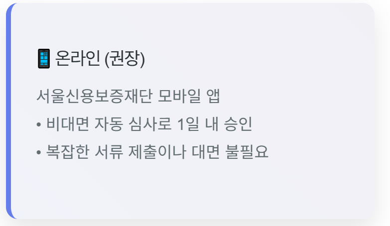 안심통장 온라인 신청 방법