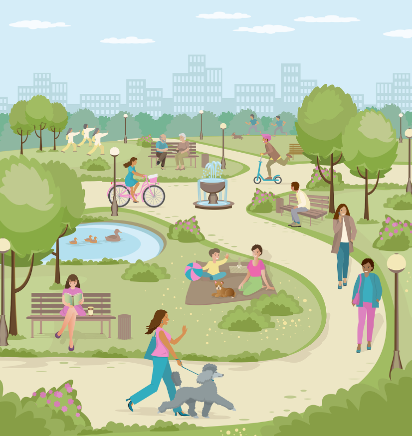 꾸준한 운동 습관 야외 활동