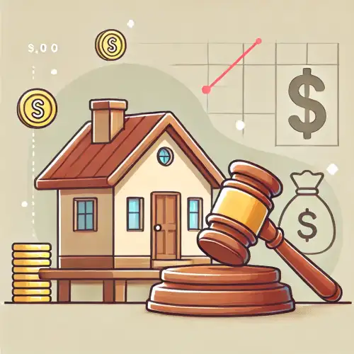 경매 대상 주택과 판사봉