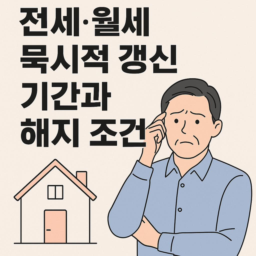 전세·월세 묵시적 갱신 기간과 해지 조건