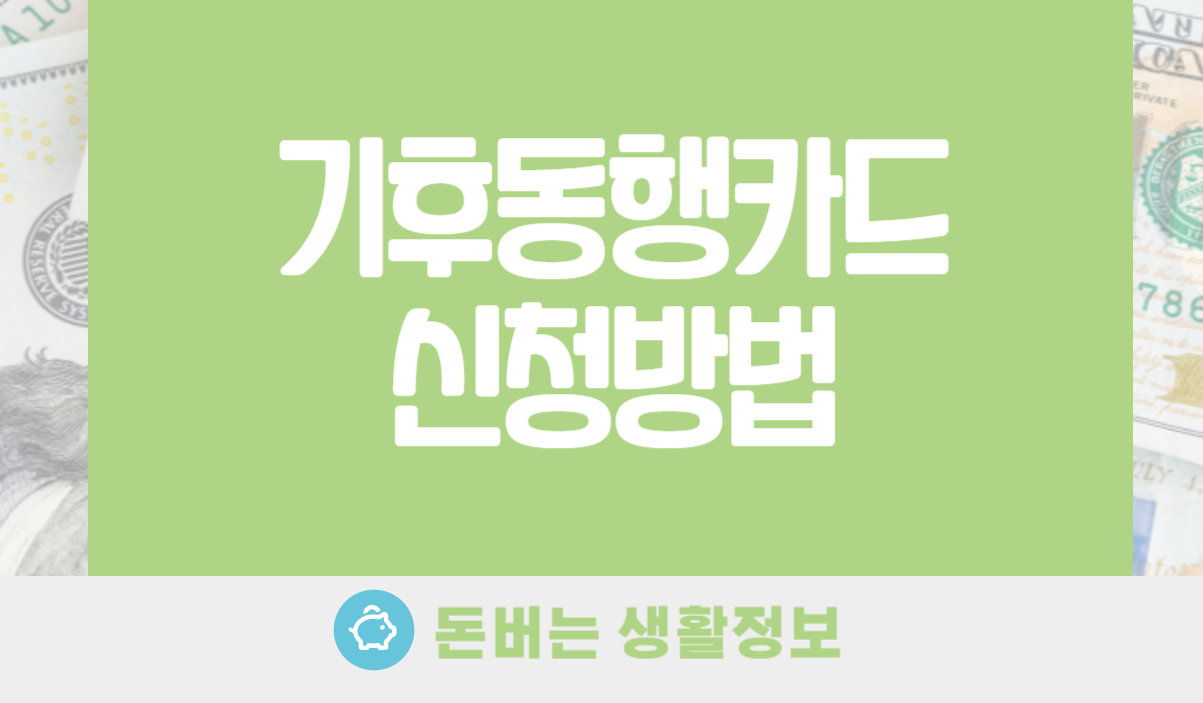 기후동행카드 신청