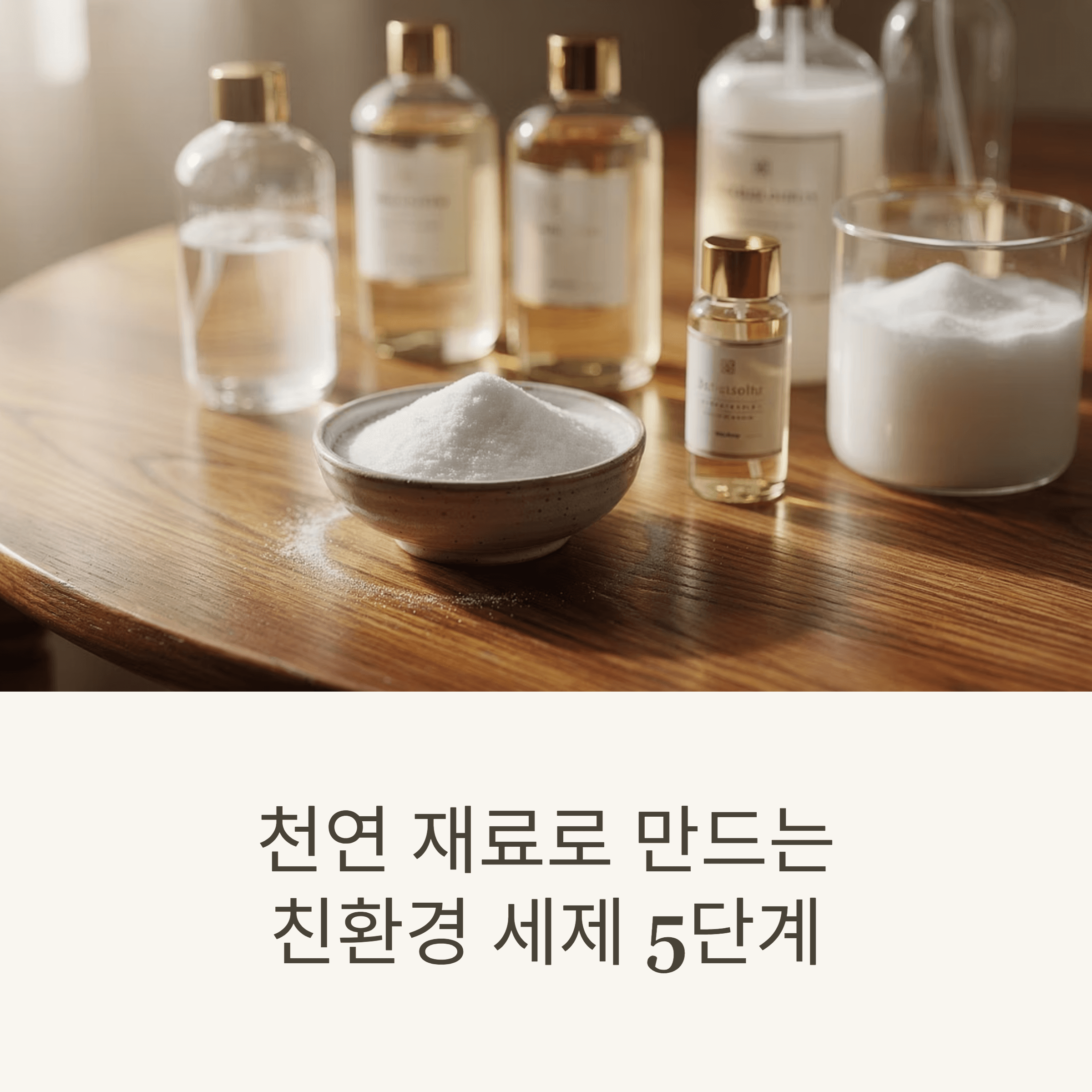 천연 재료로 만드는 친환경 세제 5단계