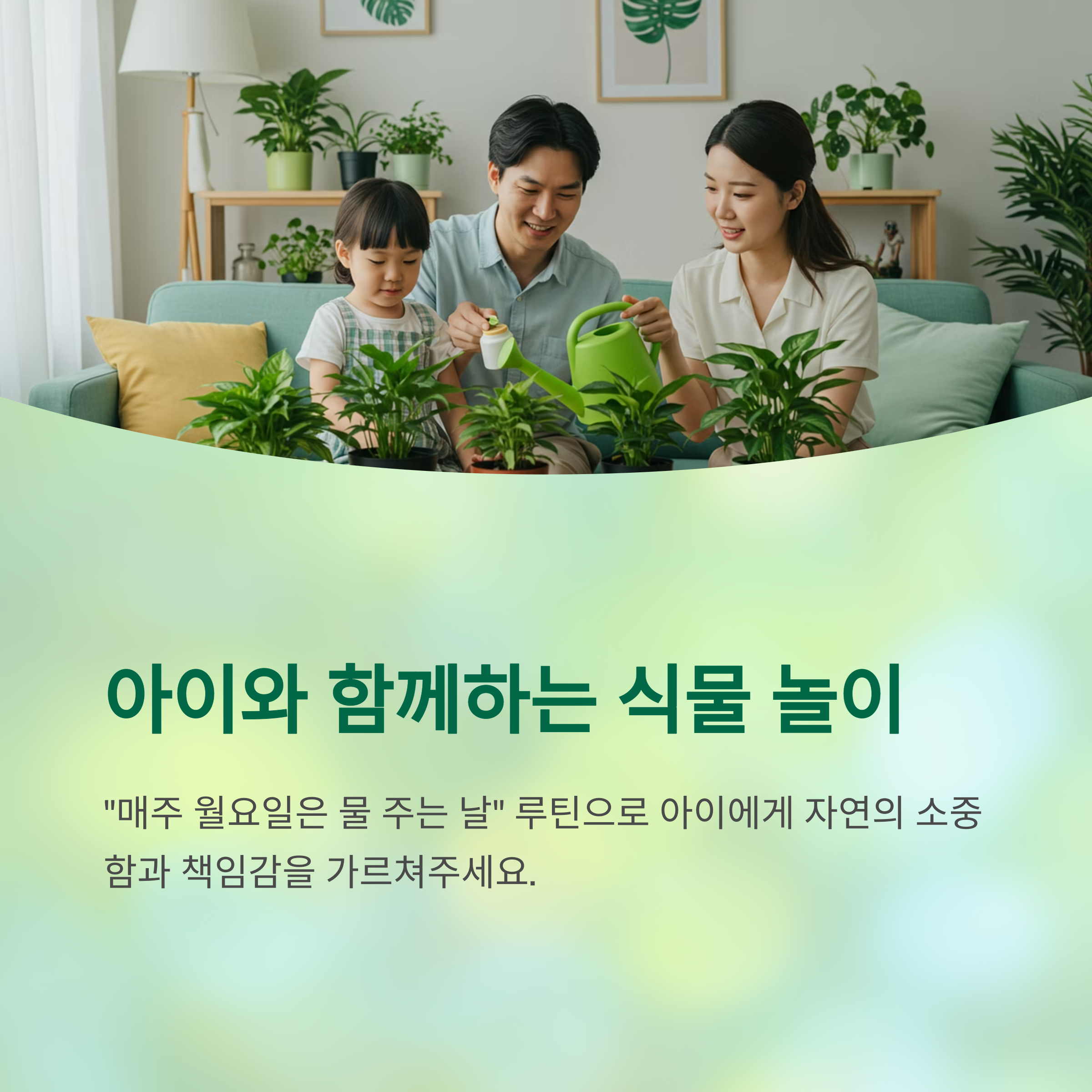 아이와 함께하는 식물 놀이, 정서 교육까지 연계
