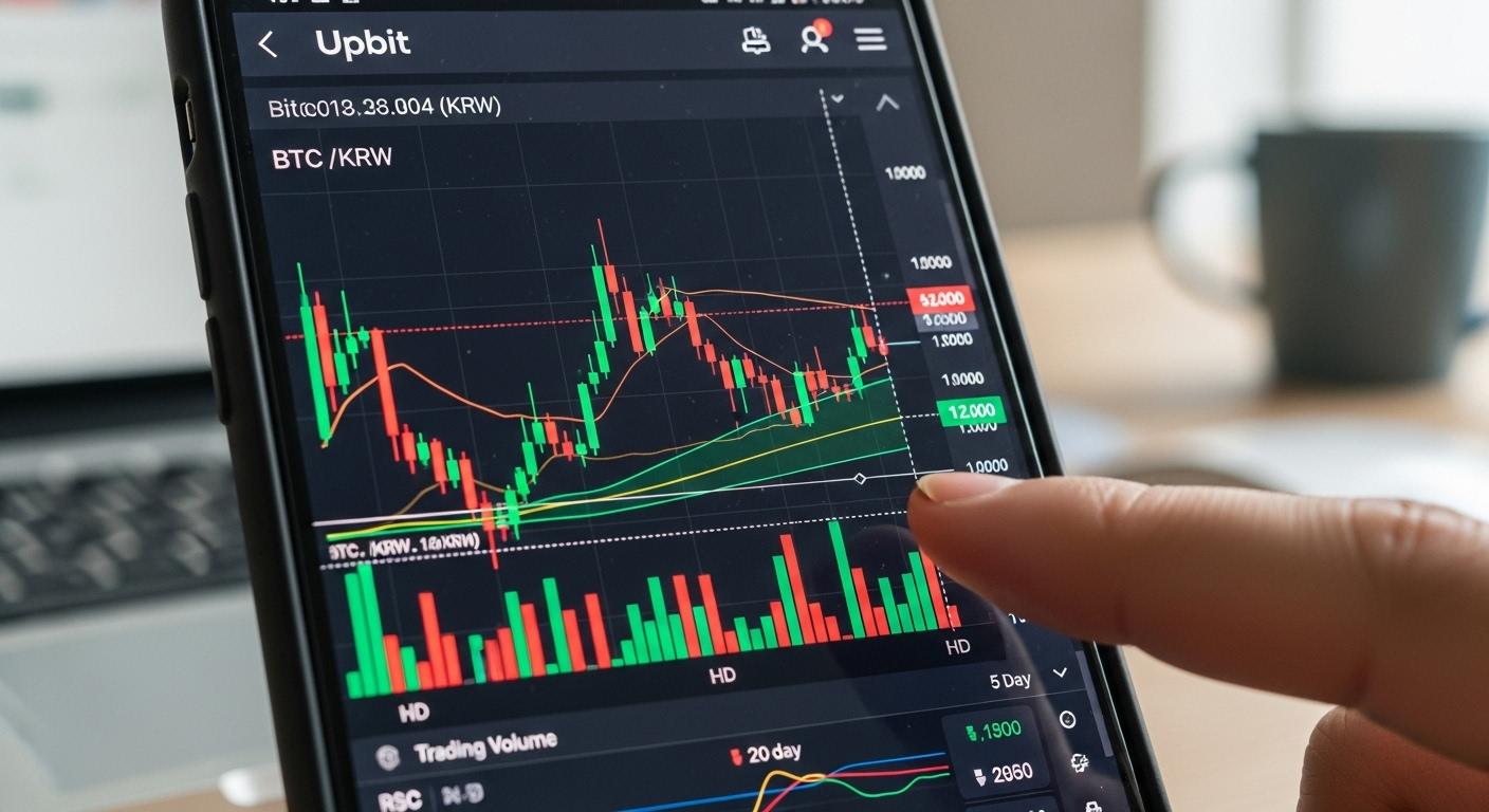 업비트 차트보는법
