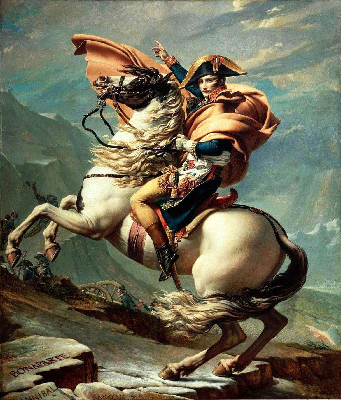 나폴레옹 알프스를 넘다 (Napoleon Crossing the Alps, 1801-1805) – 자크 루이 다비드