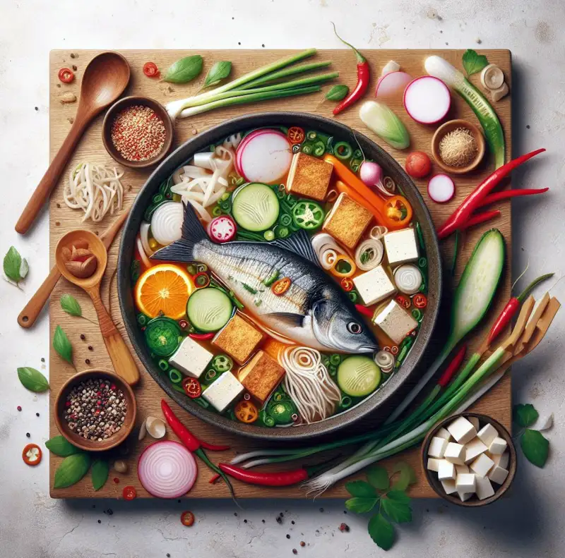 파-두부-청양고추-동태로-동태탕을-만드는-모습