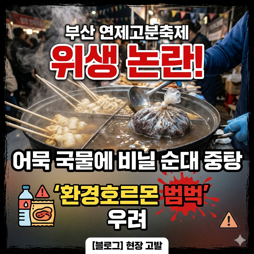 부산 연제고분축제 어묵 순대 위생 논란의 발단