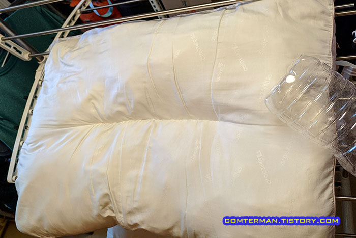 솜베게 뭉친 솜 페트병