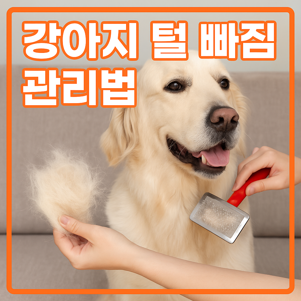 강아지 털 빠짐 관리법