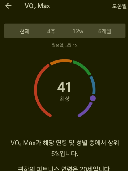 나의 가민 기록 (5월 기준)