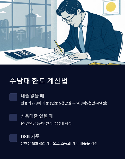 주담대 한도 계산법