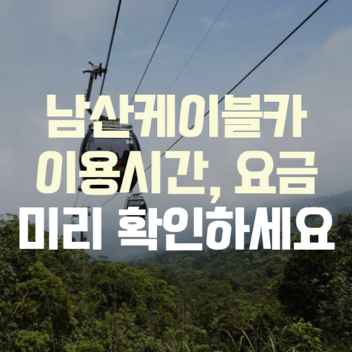 남산케이블카 이용시간