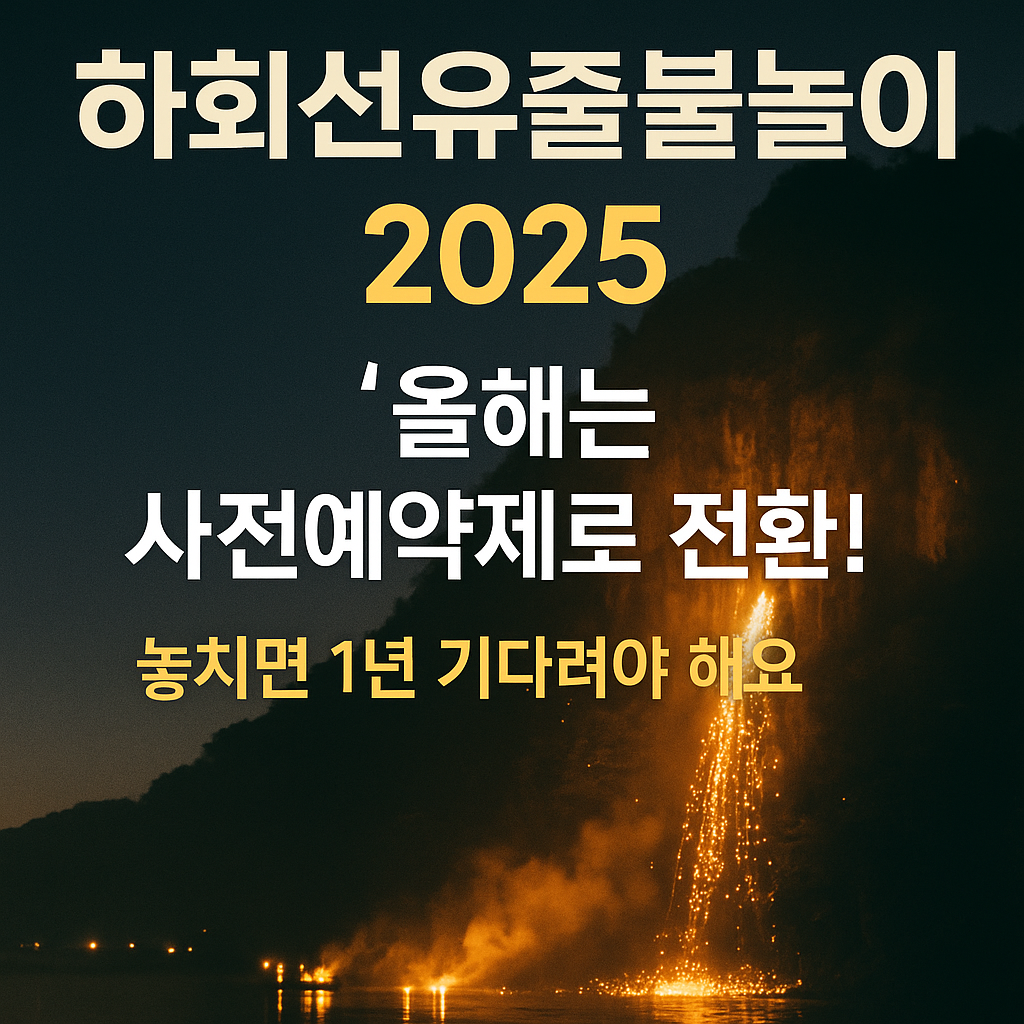 하회선유줄불놀이