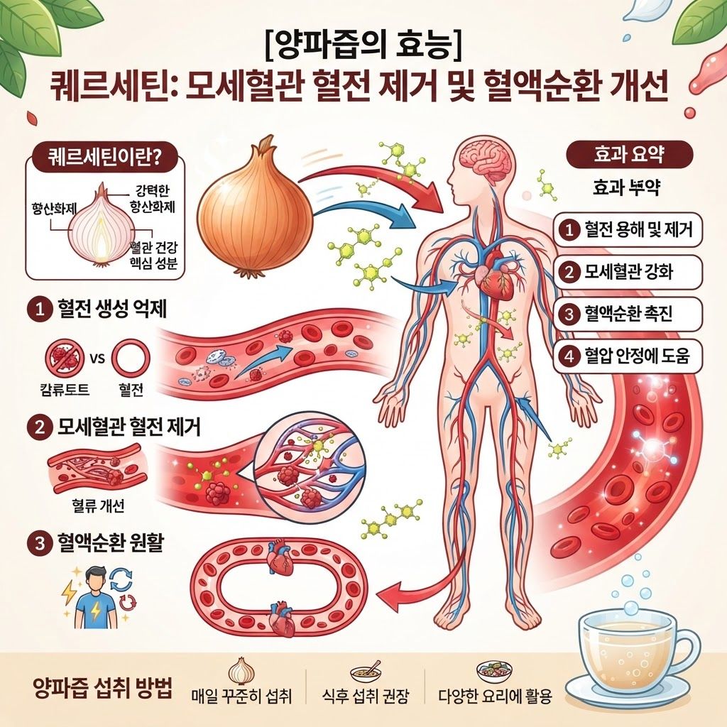 1.
• 양파즙 효능 퀘르세틴 성분의 모세혈관 혈전 제거 및 혈액순환 개선 인포그래픽